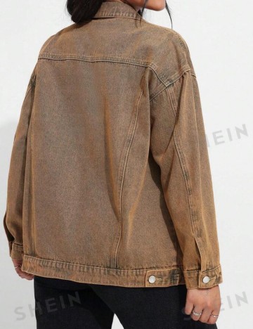 Jachetă De Blugi Shein, cărămiziu