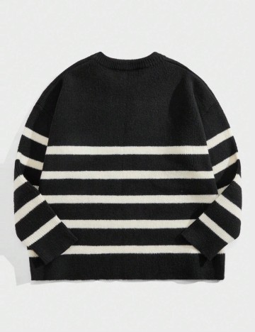 Pulover Shein MANFINITY, negru