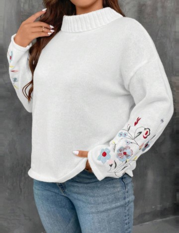 Pulover Shein Emery Rose, crem