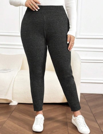 Pantaloni Shein Curve+ Emery Rose, gri