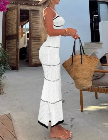 Rochie maxi Shein Curve+, mix culori