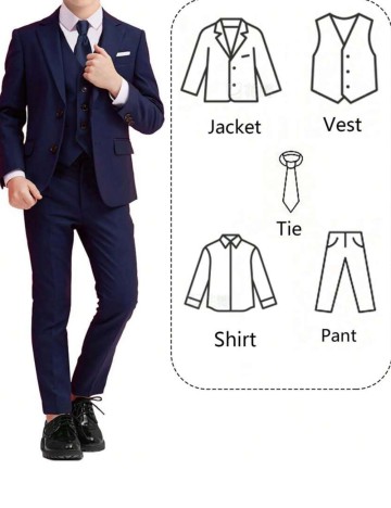 Costum Shein, albastru