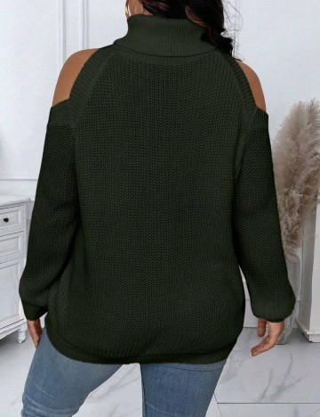 Pulover Shein Curve+, kaki