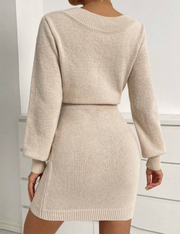 Rochie mini Shein, crem