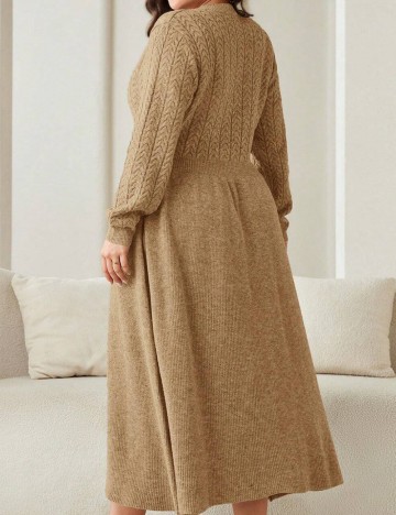 Rochie maxi Shein Curve+, maro