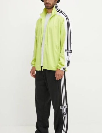 Bluză cu fermoar Adidas, verde