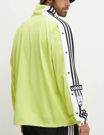 Bluză cu fermoar Adidas, verde