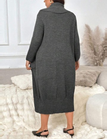 Cardigan Shein Curve+, gri