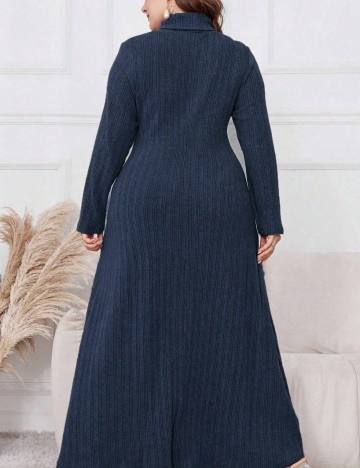 Rochie maxi Shein Curve+, albastru