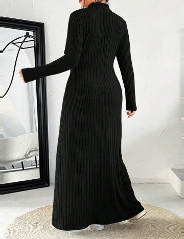 Rochie maxi Shein Curve+, negru