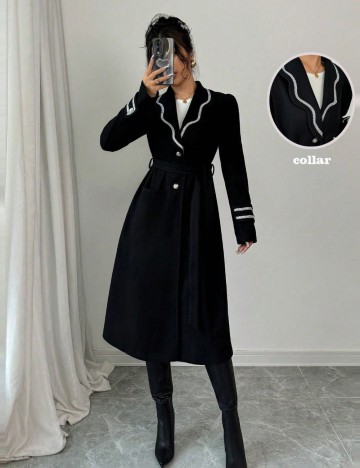 Palton Shein, negru