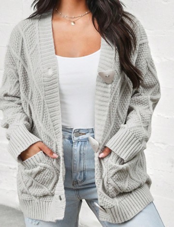 Cardigan Shein, gri