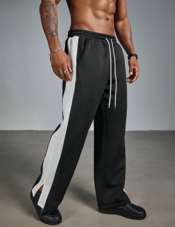 Pantaloni Shein MANFINITY, negru