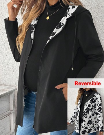 Jachetă Reversibilă Shein, negru