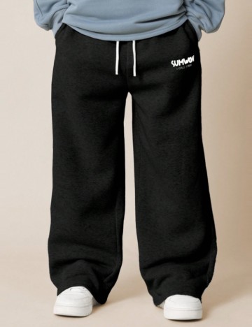 Pantaloni de trening Shein SUMWON, negru