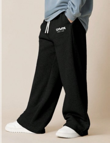 Pantaloni de trening Shein SUMWON, negru