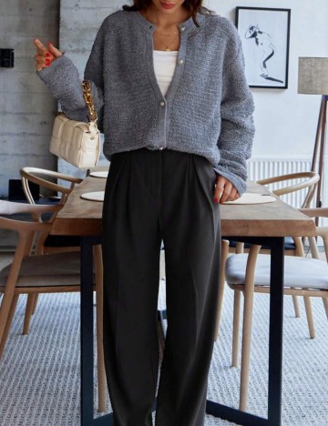 Cardigan Shein, gri
