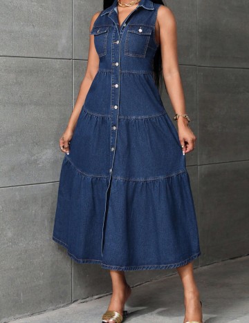 Rochie midi Shein, albastru