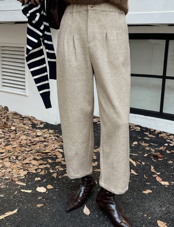 Pantaloni Shein DAZY, bej