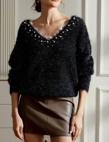 Pulover Shein, negru