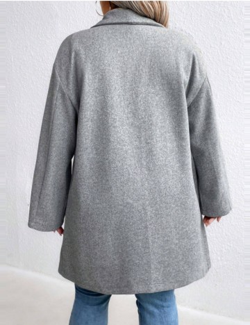 Palton Shein Curve+, gri