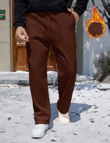 Pantaloni Shein MANFINITY, maro