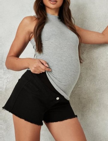 Pantaloni scurți de blugi Missguided, negru