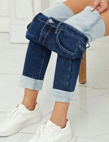 Jeans Shein, albastru