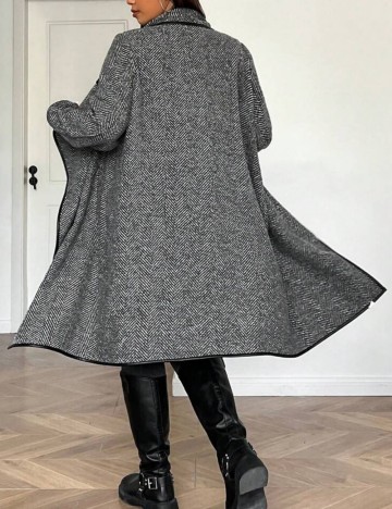 Cardigan lung Shein Curve+, mix culori