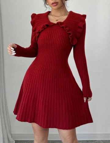 Rochie midi Shein, vișiniu