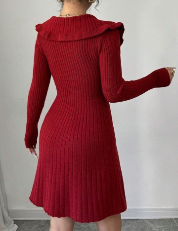 Rochie midi Shein, vișiniu