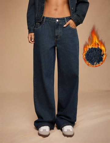 Jeans Shein Forever 21, albastru