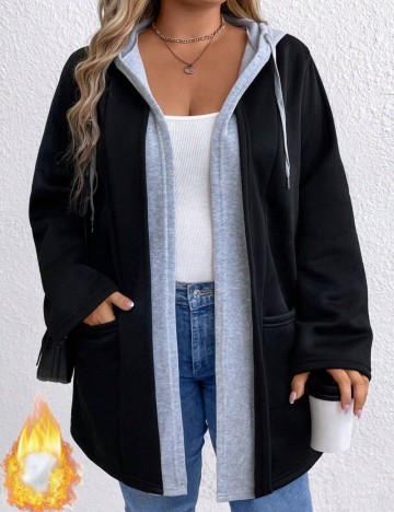 Cardigan Shein Curve+, mix culori