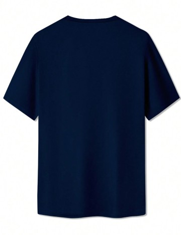 Tricou Shein MANFINITY, bleumarin