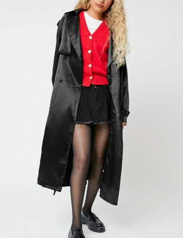Trench Shein, negru