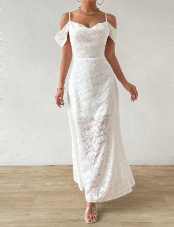 Rochie maxi Shein, alb