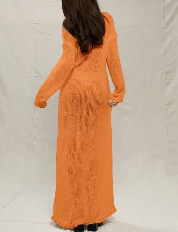 Rochie de plajă Shein MUSERA, portocaliu