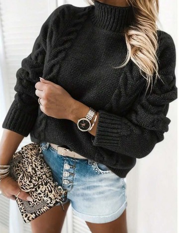 Pulover Shein, negru