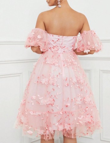 Rochie mini Shein Belle, roz