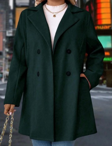 Palton Shein Curve+, verde