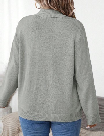 Pulover Shein Curve+, gri