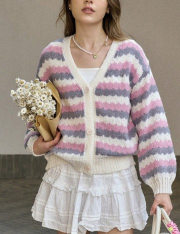 Cardigan Shein, mix culori
