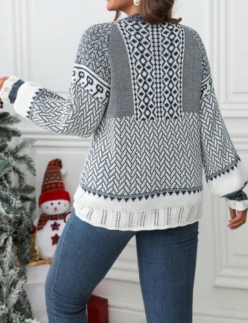 Pulover Shein Curve+, mix culori