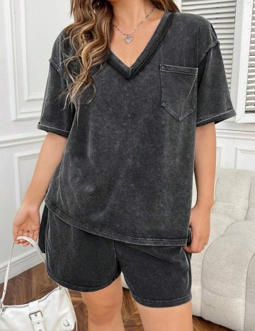 Compleu Shein Curve+, negru