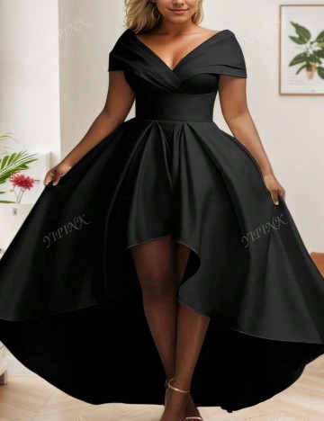 Rochie midi Shein Curve+, negru