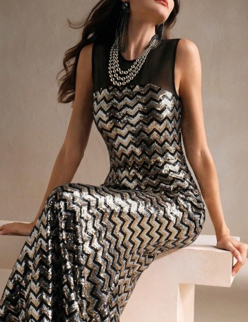 Rochie maxi Shein, mix culori