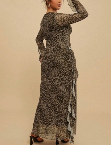 Rochie maxi Shein Curve+, mix culori