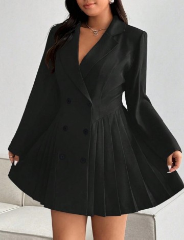 Rochie Tip Sacou Shein Curve+, negru