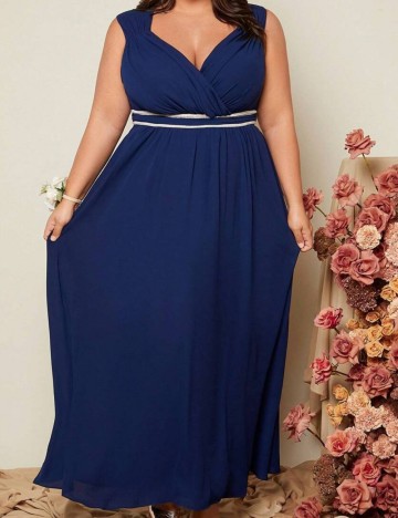Rochie de ocazie Shein Curve+, albastru