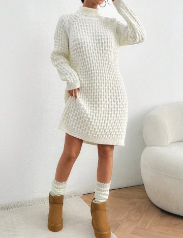 Rochie midi Shein, crem
